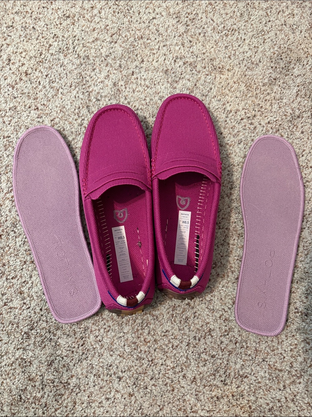 Rothy’s Driver Loafers in Purple/Magenta size 8.5 - Picture 4 of 5